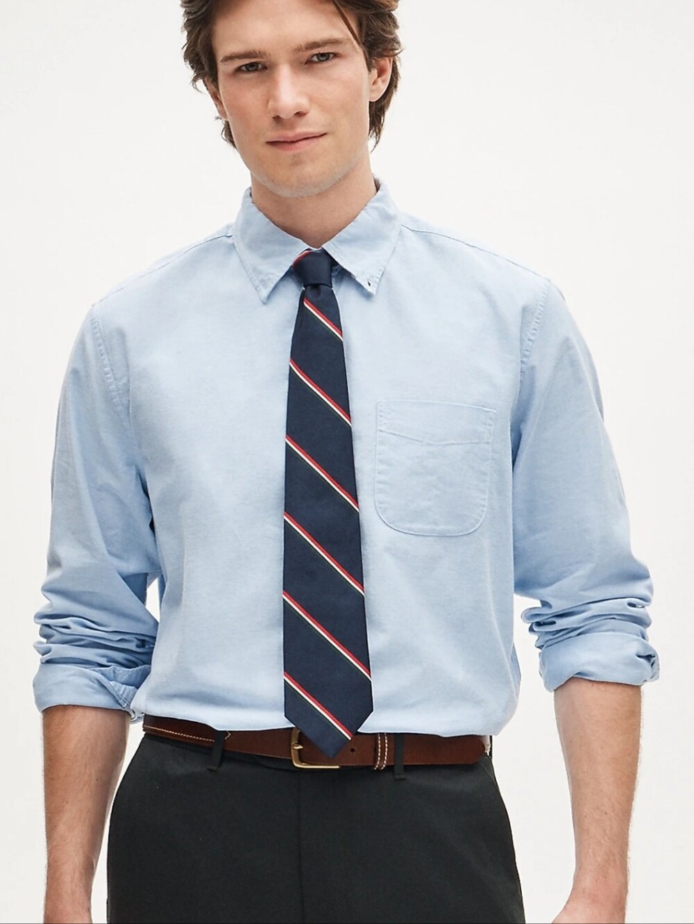 J Crew Relaxed Broken-in organic cotton oxford shirt BT378 Size XL NWT